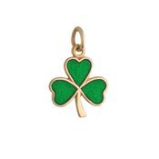 9k Yellow Gold Small Shamrock Charm image
