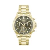 Troper 44mm Olive Green Dial Quartz Yellow Gold Plated Stainless Steel Watch