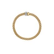 Solo 18k Gold Diamond Pavé Flex’It Bracelet image