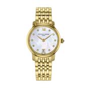 Classics Slimline 30mm, Mother of Pearl Dial, Quartz Movement, Yellow Gold PVD Watch