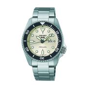 5 Sports SKX 38mm, Cream Dial, Automatic Movement, Stainless Case, Stainless Bracelet Watch