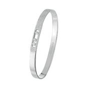 White Gold Move Noa Bangle SM Pave