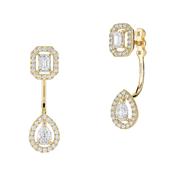 Yellow Gold My Twin Toi &amp; Moi 0.15ct X2