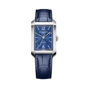 Hampton 10732 43 x 27mm Blue Dial Automatic Blue Leather Strap Watch