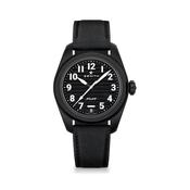 PILOT 40mm Black Dial Automatic Ceramic Case Rubber Strap Watch