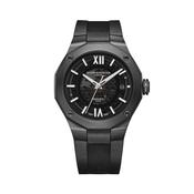 Riviera 10617 42mm Black Dial Automatic Black Rubber Strap Watch