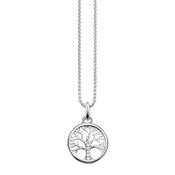 Tree of Love Sterling Silver Crystal Necklace image