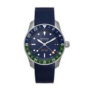 Supermarine GMT S302 40mm Navy Dial Automatic Navy Rubber Strap Watch
