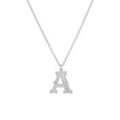 Just My Type Letter A Necklace in Sterling Silver image