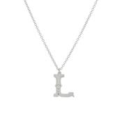 Just My Type Letter L Necklace in Sterling Silver image