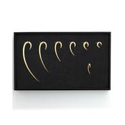 Yellow Gold Hook Earrings Box Set