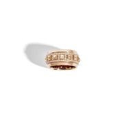 Rockaway 18k Pink Gold Half Paved Diamond Ring image