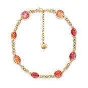 Cabochons Strawberry Harmony Necklace image