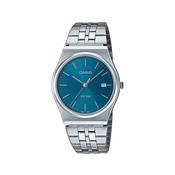MTP 40mmx35mm Blue Dial Quartz Stainless Steel Bracelet Watch image