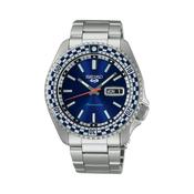 5 Petrol Blue Checkered Flag SPECIAL EDITION 42.5mm, Blue Dial, Mechanical Movement, Stainless Steel Bracelet Watch image