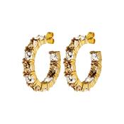Gretia Golden Hoop Earrings image