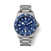 Pre-Owned Tudor Pelagos 42mm, Blue Dial, Automatic Movement, Titanium and Steel Case, Titanium Bracelet Watch image