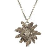 Sillver Sterling Chrysanthemum Flower Necklace image