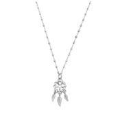 Dream Catcher Sterling Silver Cube Chain Necklace image