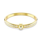 Gold Plated Round Crystal Numina Bangle Bracelet