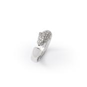 Vintage Cartier Panthere 18k White Gold Ring