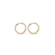 9k Yellow Gold 10mm Huggie Hoop Earrings