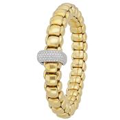 18K Yellow Gold Diamond Pave Luna Flex'It Bracelet image