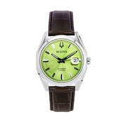 Surveyor 39mm, Green Dial, Automatic Movement, Stainless Steel Case, Leather Strap Watch