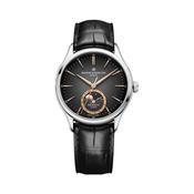 Clifton 10758 Moonphase 39mm Grey Dial Automatic Black Leather Strap Watch