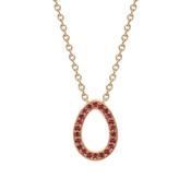Colours of Love Sasha 18k Rose Gold Ruby Egg Pendant image