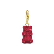 Red Haribo Gummy Bear Sterling Silver Charm