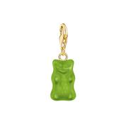 Green Haribo Gummy Bear Sterling Silver Charm