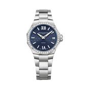 Riviera 10765, 33mm, Blue Diamond-Set Dial, Quartz Movement, Steel Bracelet Watch image