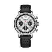 Mille Miglia Classic Chronograph 40.5mm Silver Dial Automatic Movement Stainless Steel Case Leather Strap Watch