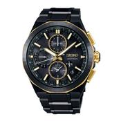 Kintaro Hattori Limited Edition GPS Solar, Astron 43.4mm, Black Dial, Solar Quartz Movement, Titanium Case, Titanium Bracelet Watch image