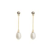 Yellow Gold Silke Drop Earrings