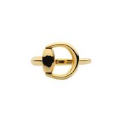 Horsebit 18k Yellow Gold Ring Size 14 image
