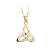 14K Gold Trinity Knot Pendant Necklace image