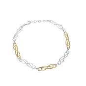 10k Gold &amp; Silver Celtic Bracelet