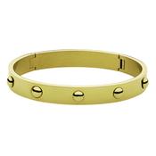 Dott Gold Plated Stainless Steel Bangle Bracelet