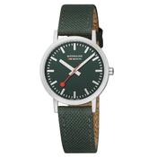 Classic 36mm Green Dial Quartz Movement Textile Bracelet Watch