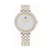 Natalie Ladies 34mm Silver Crystal Dial Two-Tone Stainless Steel Watch image