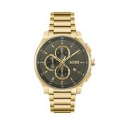 Peak Chronograph 45mm Black Dial Quartz Gold Plated Watch