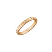 Ice Cube 18k Rose Gold Diamond Ring