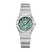 Constellation 25mm Green w/ Diamonds Dial Stainless Steel Bracelet Watch