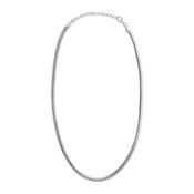 Sterling Silver 4mm Flat Snake Necklace