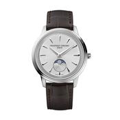 Classics Moneta Moonphase 37mm, Silver Dial, Quartz Movement, Stainless Steel Case, Leather Strap Watch