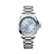 Conquest 34mm Sunray Blue Dial Automatic Stainless Steel Bracelet Watch