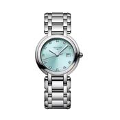 Primaluna 30mm Diamonds Sunray Blue Dial Quartz Stainless Steel Bracelet Watch