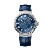 Marine 5517 40mm, Blue Dial, Automatic Movement, 18k White Gold Case, Leather Strap Watch